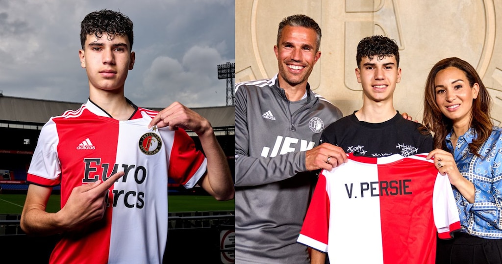 Robin van Persie’s son Shaqueel secures his first professional contract with Feyenoord at just 15