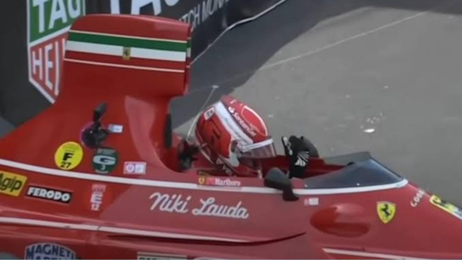 Charles Leclerc crashes Niki Lauda's iconic 1974 Ferrari in the historic Monaco GP