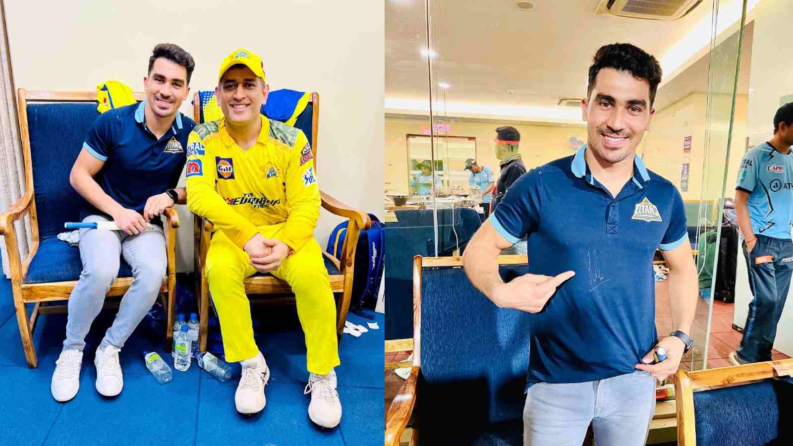 “It was a pleasure meeting a legend” – Rahmanullah Gurbaz meets MS Dhoni; gets a signature from CSK skipper