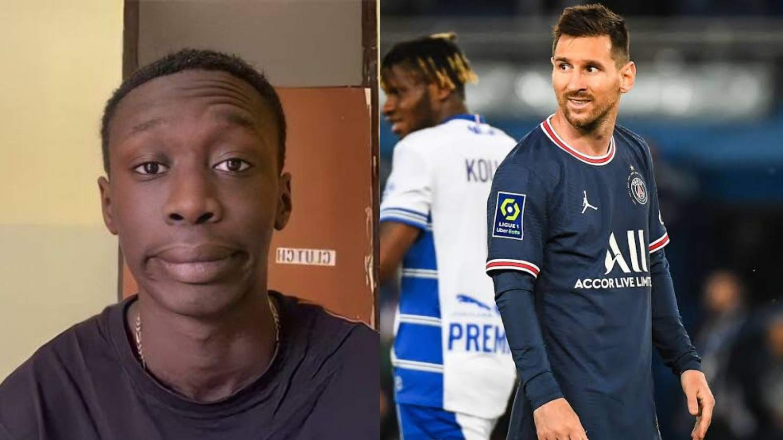 WATCH: Tik-Tok star Khaby Lame gives a crazy reaction after meeting Lionel Messi at PSG