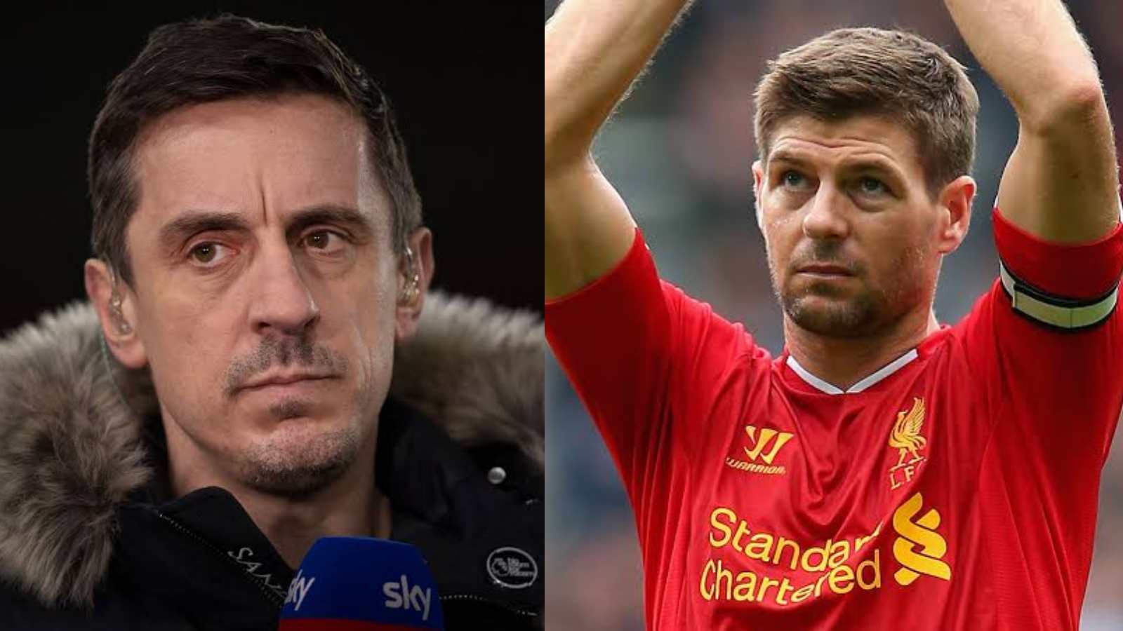 “They’re not connected to the Liverpool emotion bit”- Gary Neville believes Aston Villa players won’t put in extra efforts to beat Manchester City because of Steven Gerrard