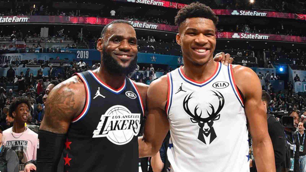 Two MEga Stars of the NBA - LeBron James and Giannis Antetokounmpo