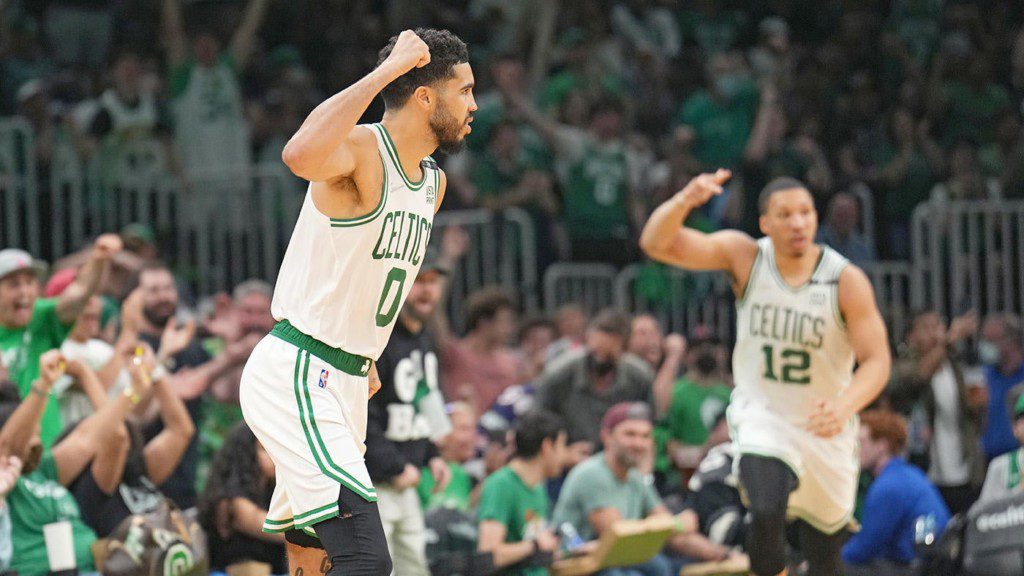 Jason Tatum and Grant Williams play in game 7