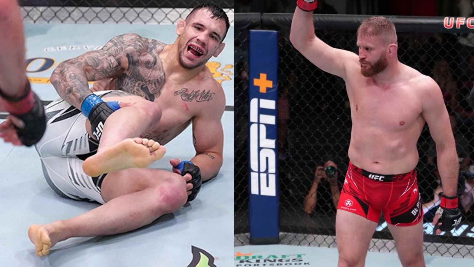 “Dislocated knee?” UFC fighters react to Aleksandar Rakic’s devastating injury against Jan Blachowicz at UFC Vegas 54