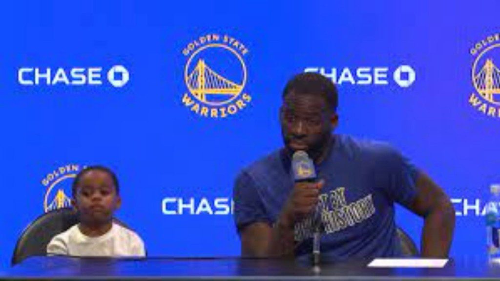 Draymond Green with his son