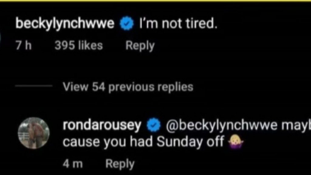 Becky Lynch's response