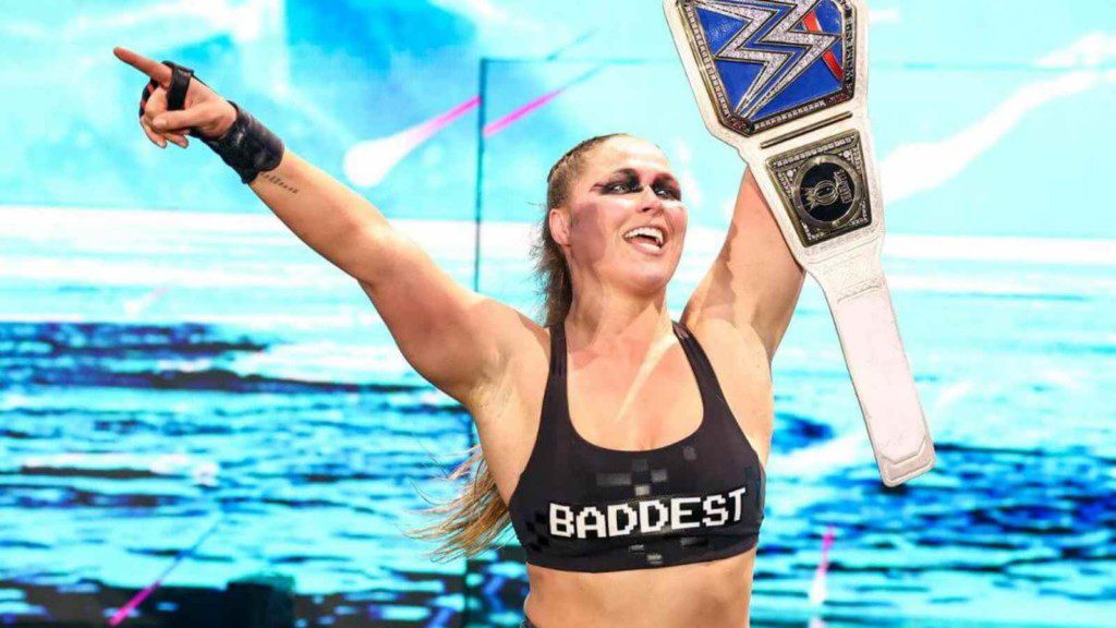 Ronda Rousey has won the Smackdown Women's Championship at WrestleMania Backlash