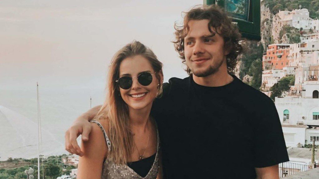 Artemi Panarin and Alisa Znarok