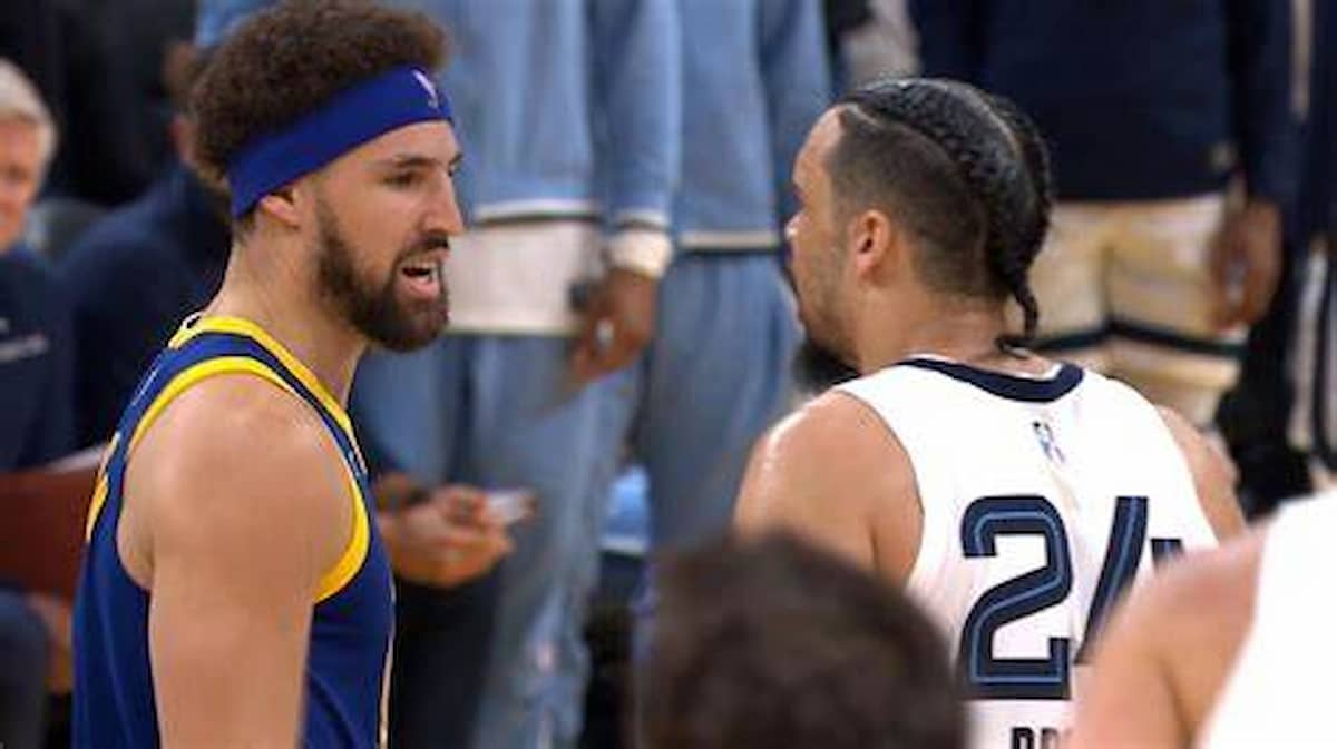 “Don’t you dare touch him” Klay Thompson wants to fight Dillon Brooks after ‘cheap’ shove on Stephen Curry 