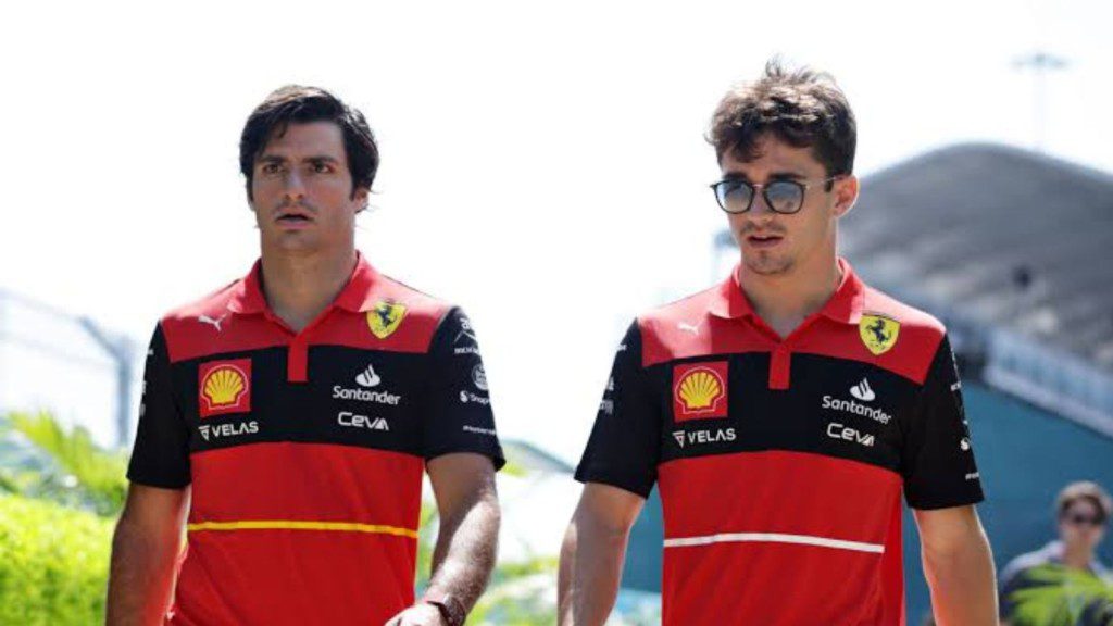 Carlos Sainz and Charles Leclerc