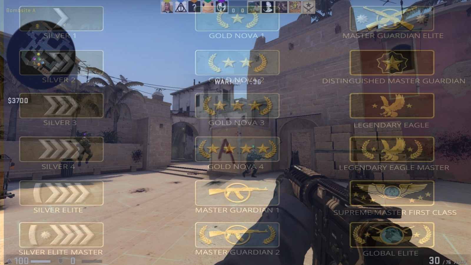 CS: GO Ranks, Ranking System, and Levels Explained 2022