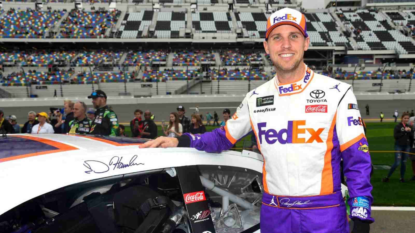 ‘By no means are we a 22nd-place team,’ claims Denny Hamlin who believes he just needs ‘racing gods just finally give him a break,’ to get back to the top