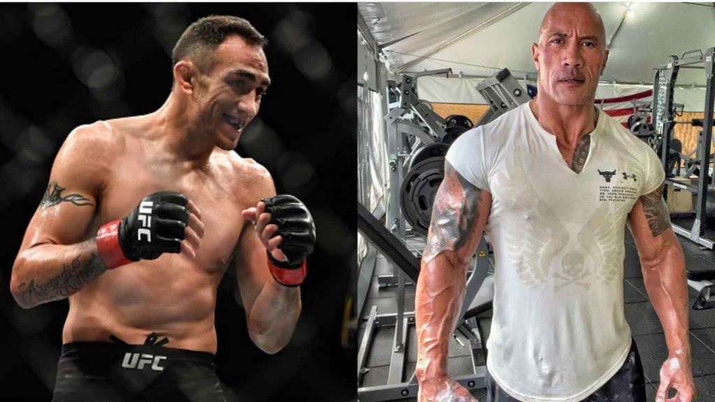 Tony ferguson and Dwayne Johnson