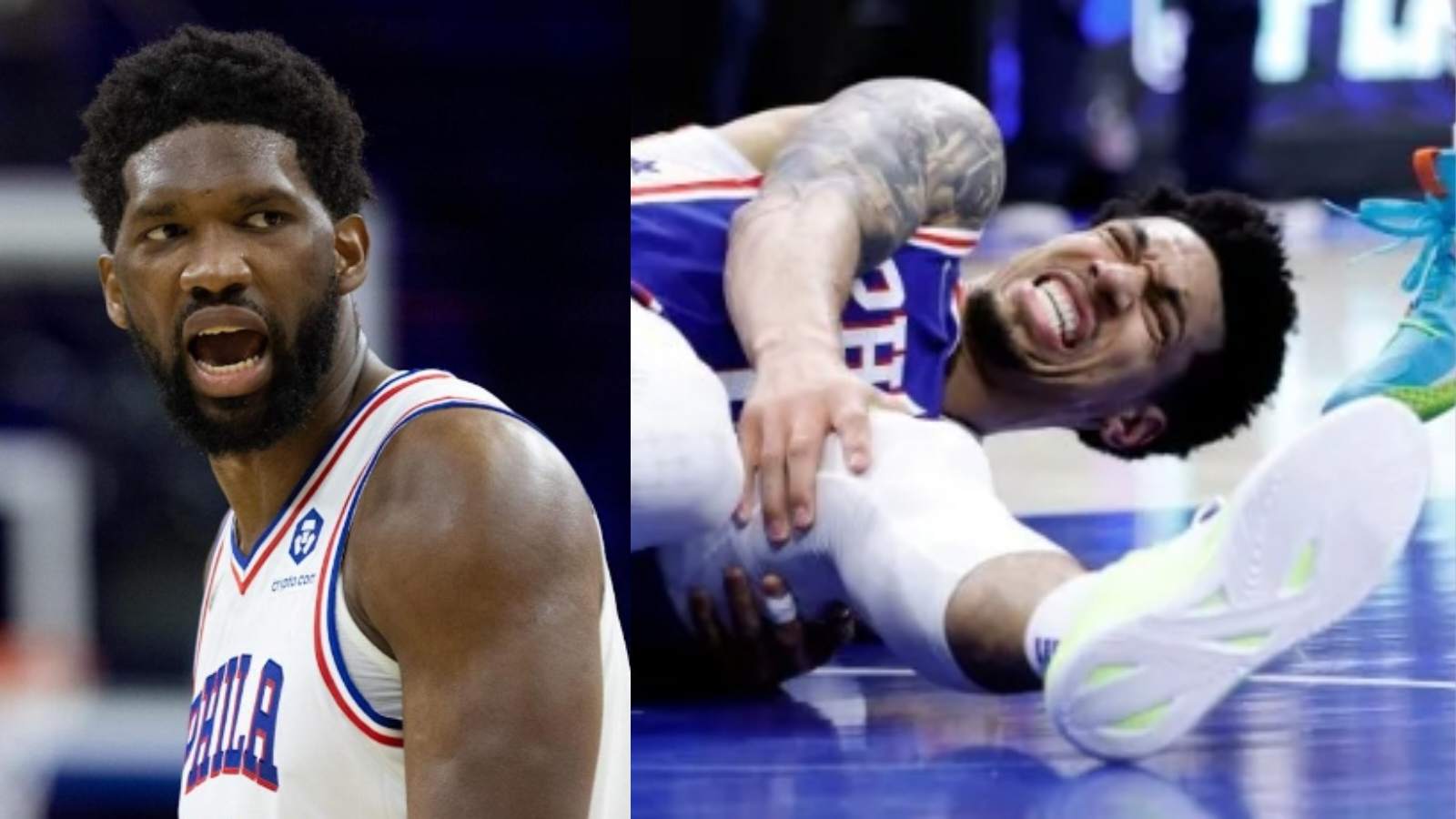 “From running for MVP to sending his teammates to the locker room” NBA Fans mock Joel Embiid for injuring his teammate Danny Green in crucial Game 6 vs Heat