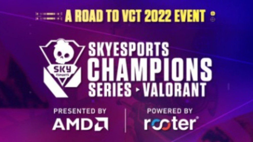 AMD and Rooter to sponsor Skyesports Champions Series, a road to VCT Stage 2 event