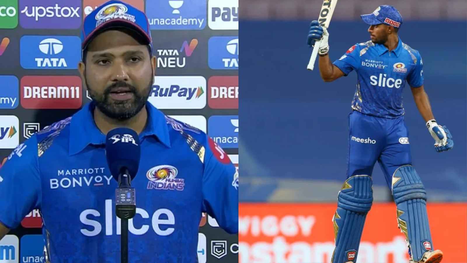 “He’s gonna be an all-format player for India soon” – Rohit Sharma praises Tilak Varma after youngster’s performance against CSK