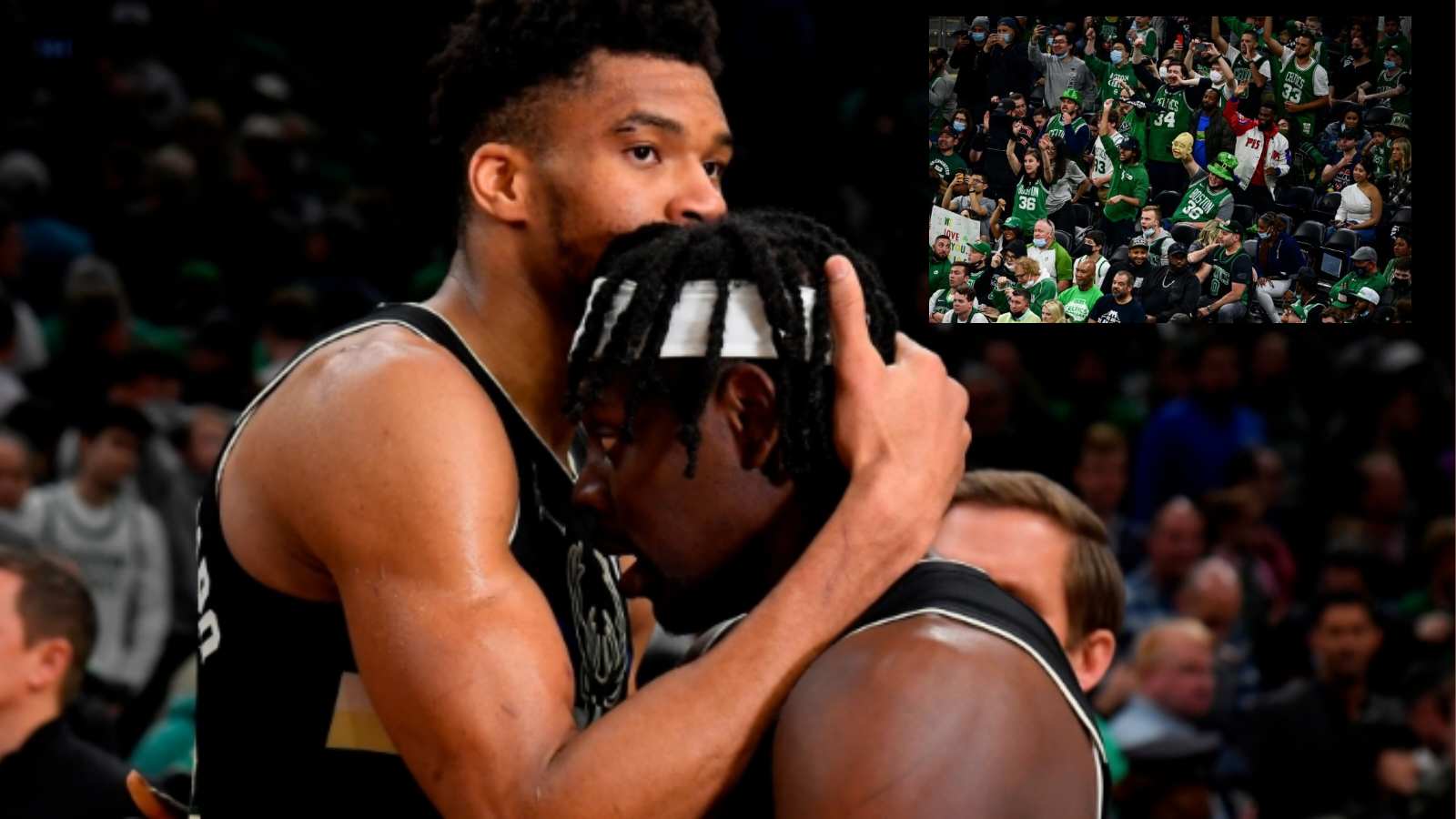 “Bunch of motherf***ing crybabies” NBA Twitter outraged after Celtics fan gets caught throwing water bottle at Giannis Antetokounmpo, Milwaukee Bucks