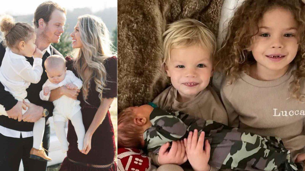 John Carlson, his wife, and children