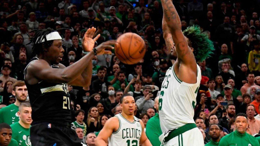 Jrue Holiday and Marcus Smart