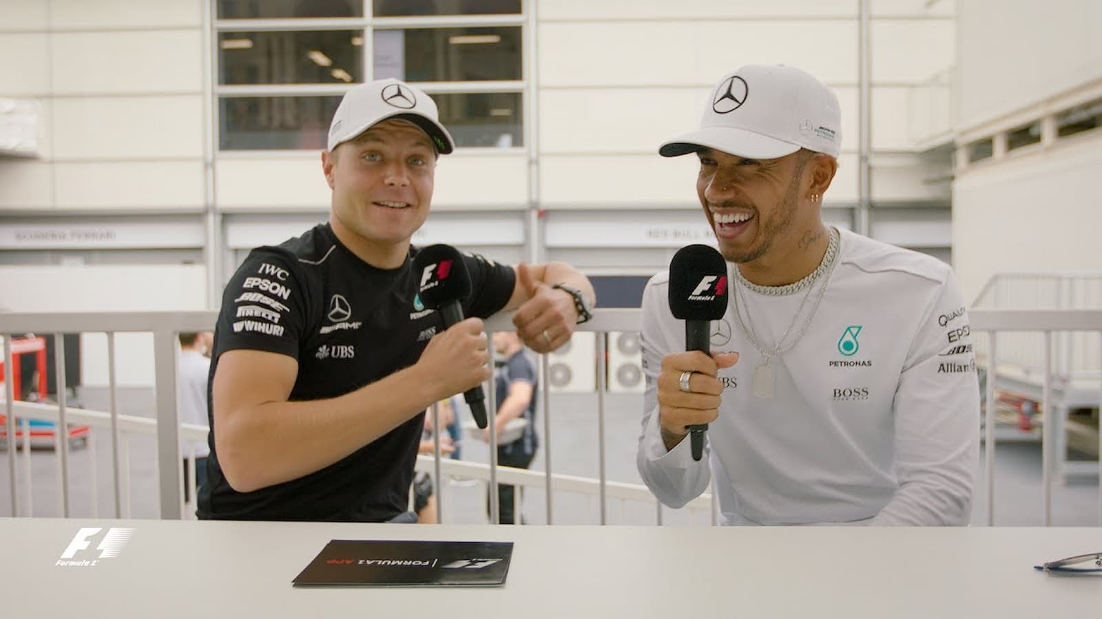 “Stop tagging us in this stuff,” Mercedes makes fun of an edited Valtteri Bottas poster featuring Lewis Hamilton