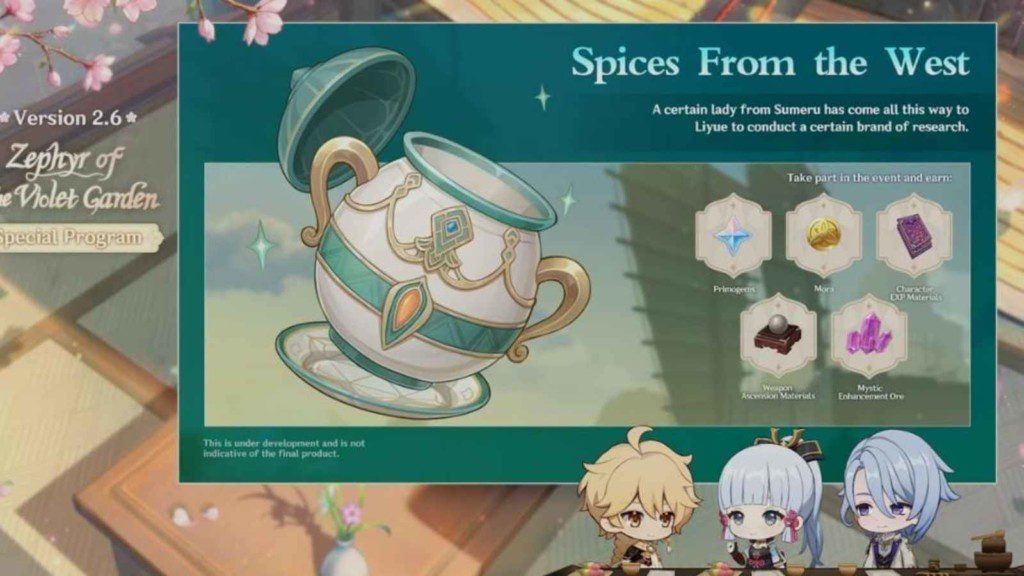 Genshin Impact Spices from the West event: Release date, gameplay details and more