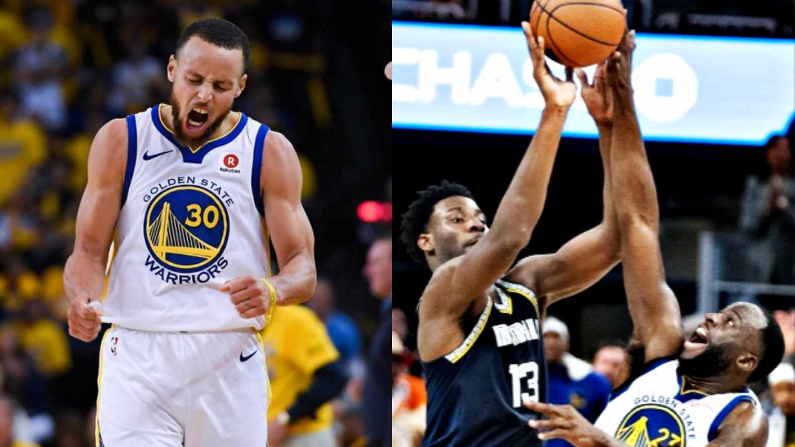 “He’s a bad a** defender” Stephen Curry goes berserk as Draymond Green blocks a clutch 3-pointer from Jaren Jackson Jr to win Game 4