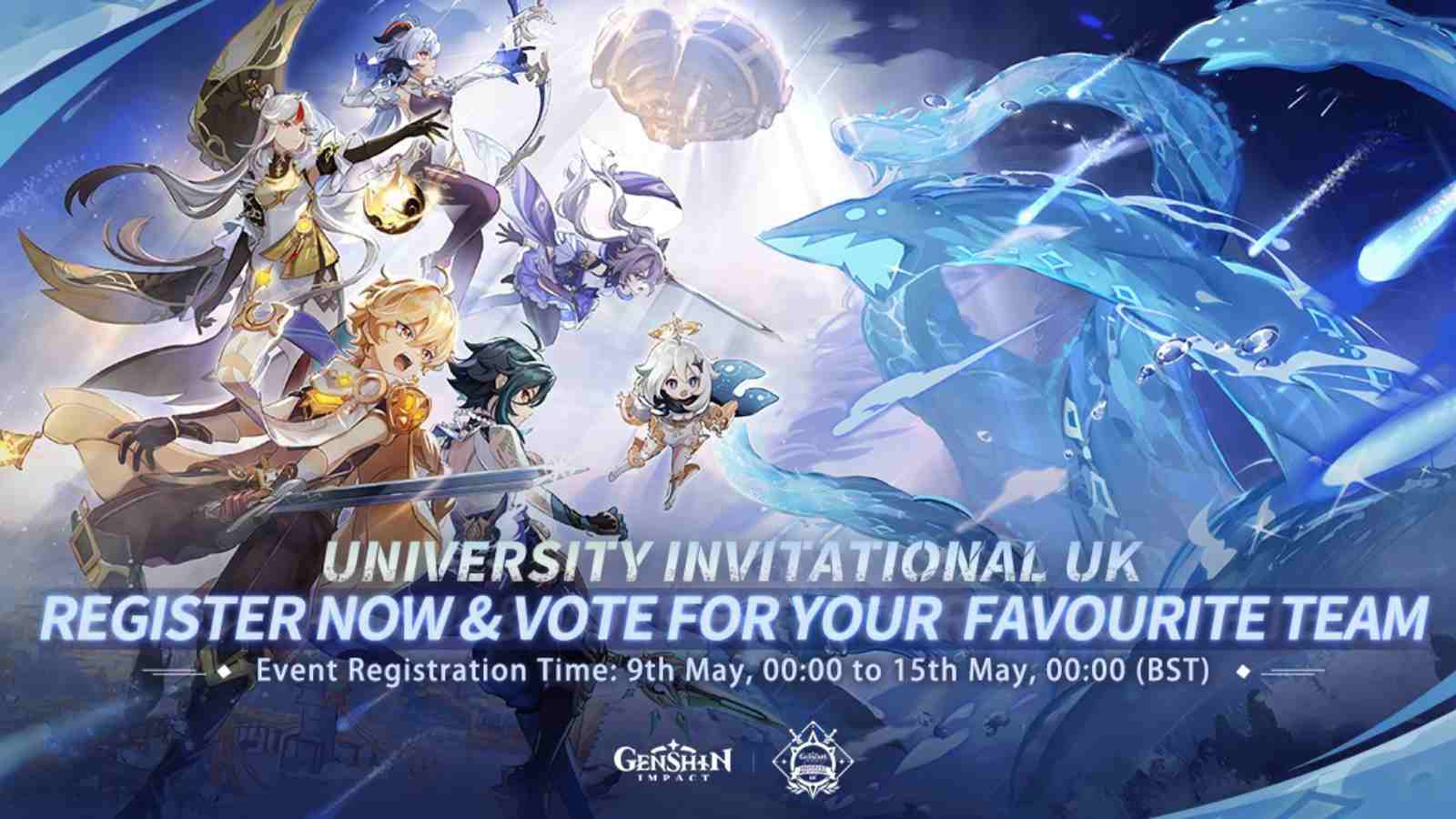 Genshin Impact University Invitational tournament announced for UK players