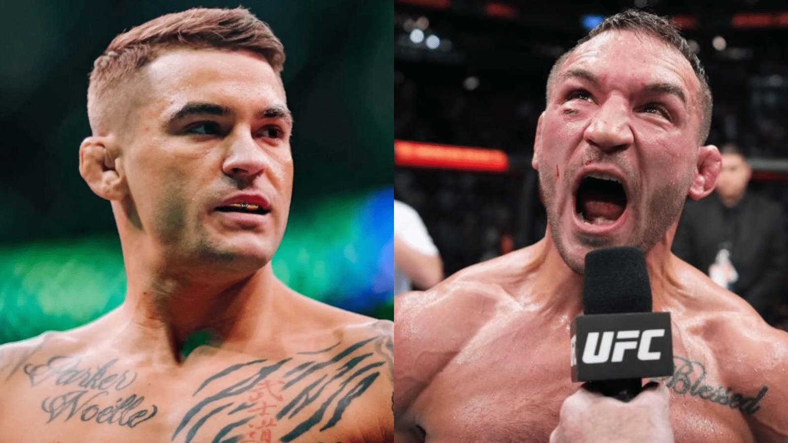 “I’m not hearing mine”- Dustin Poirier highlights Michael Chandler’s reluctance to pick a fight against him