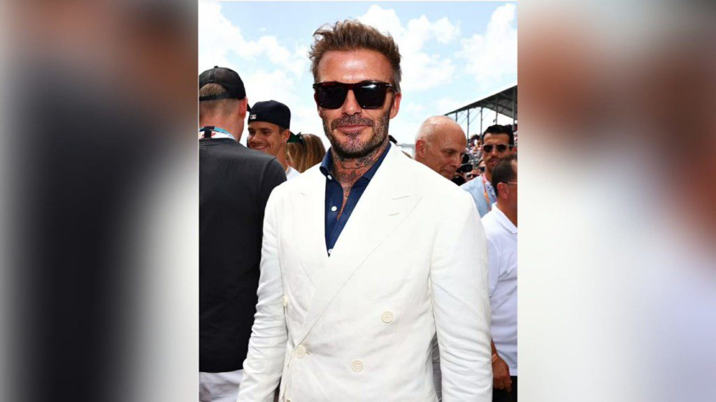 David Beckham at the Miami GP