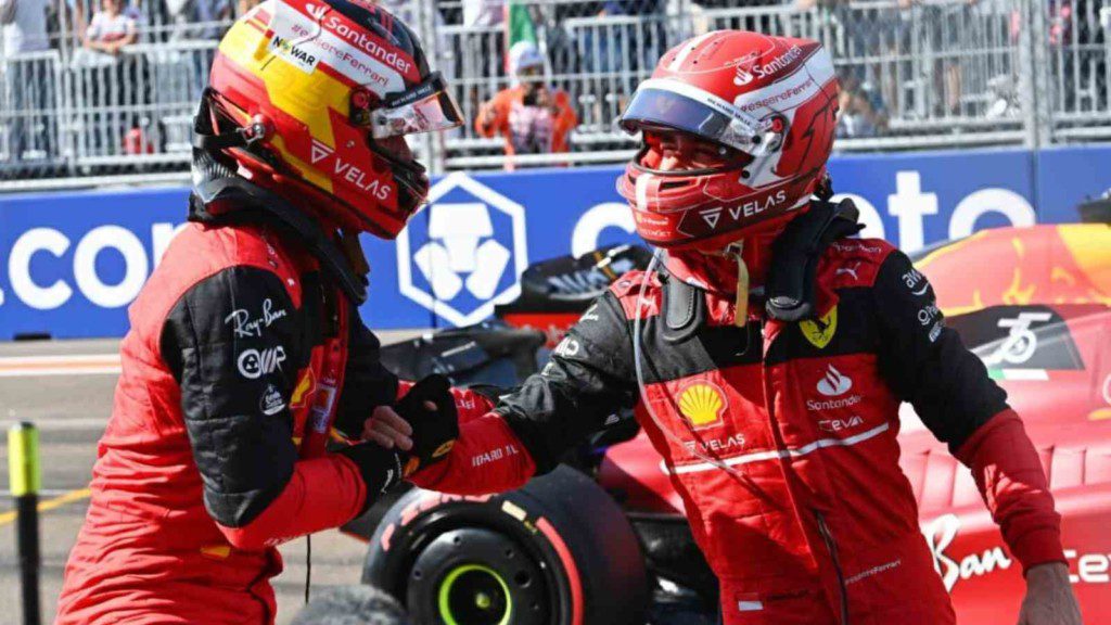 Carlos Sainz and Charles Leclerc