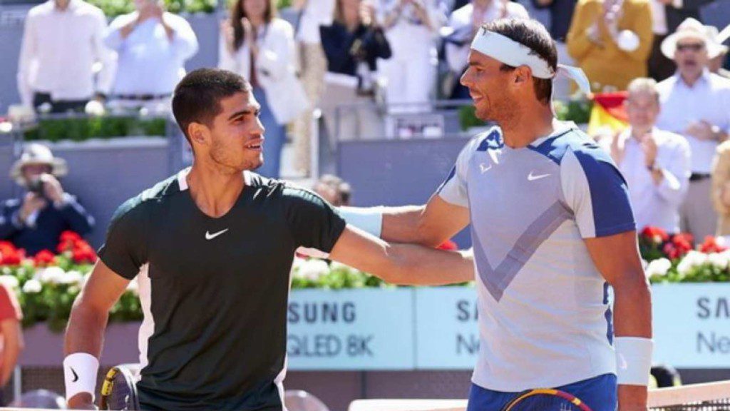 Carlos Alcaraz and Rafael Nadal