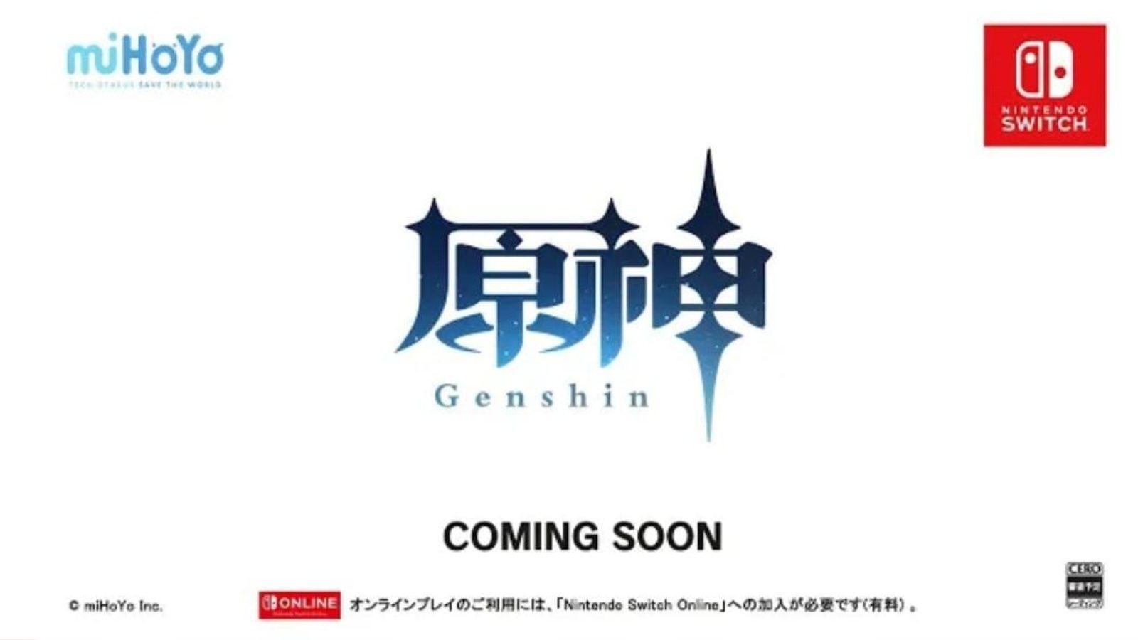 HoYoverse drops new hint on the development of Genshin Impact on Nintendo Switch