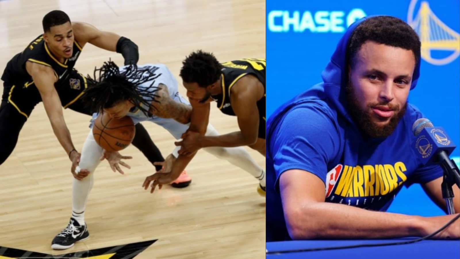 “Not a joking matter that Ja is hurt” Stephen Curry comes out to defend Jordan Poole against all theories of purposely injuring Morant