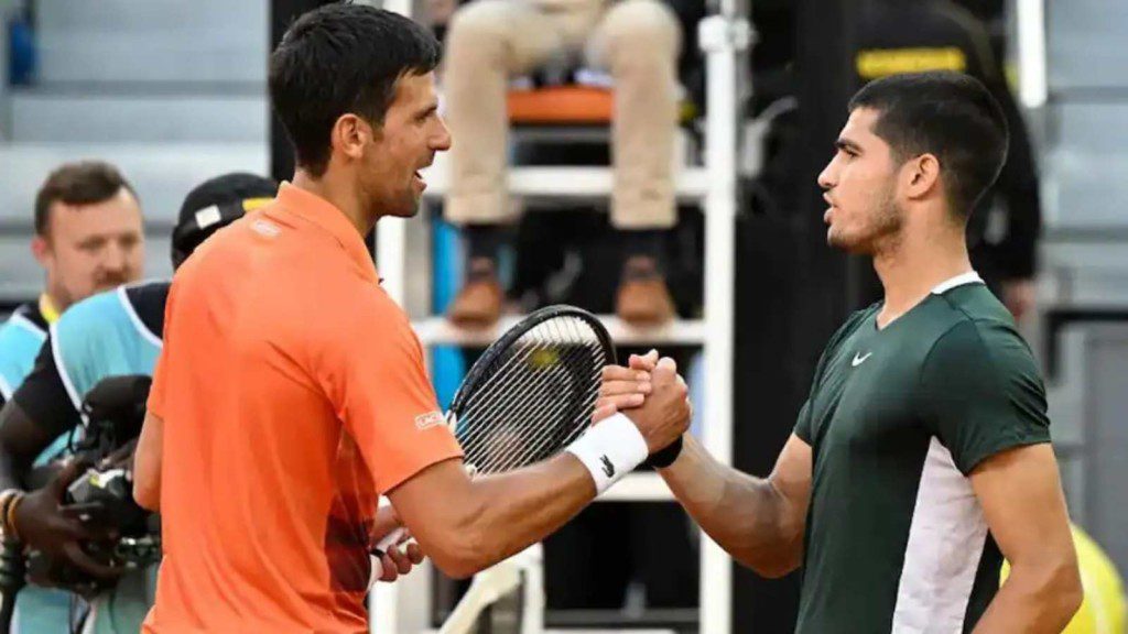 Carlos Alcaraz and Novak Djokovic