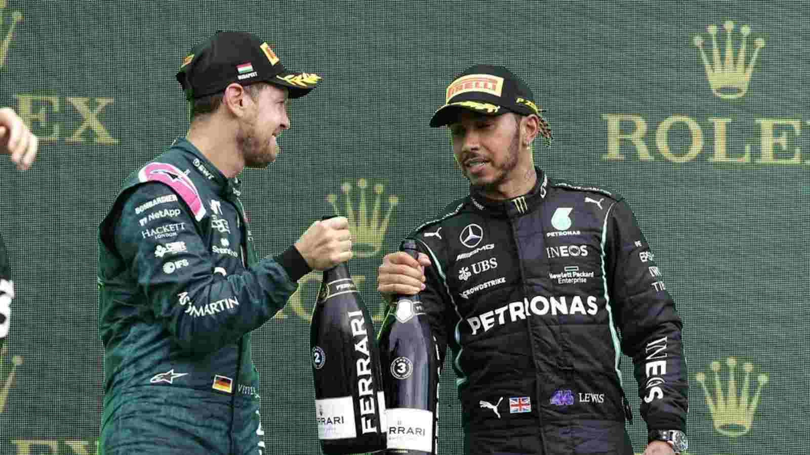 Sebastian Vettel and Lewis Hamilton