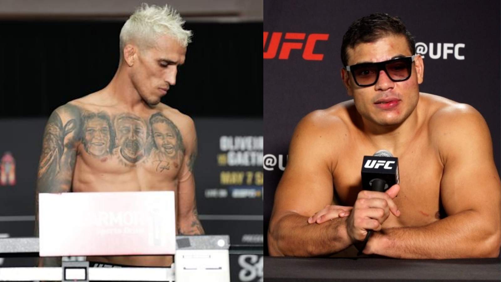 Paulo Costa trolls Charles Oliveira for weigh-in mishap at UFC 274 ahead of championship fight