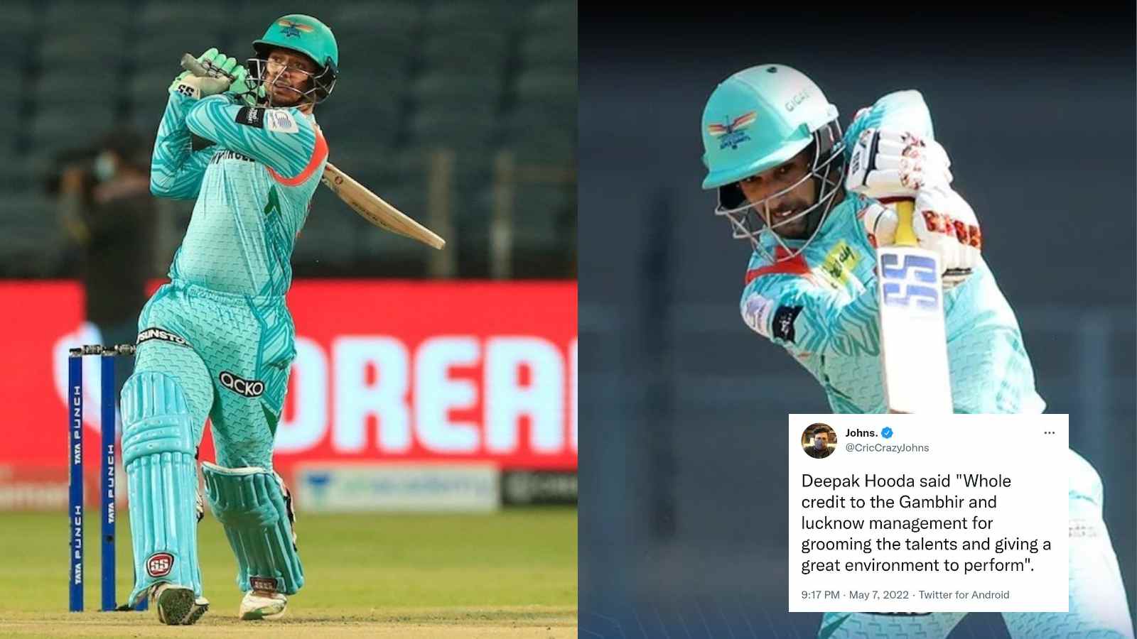 “Why Krunal?”- Fans slam LSG for sending Krunal before Stoinis; Quinton De Kock, Deepak Hooda help Lucknow to a decent score against KKR