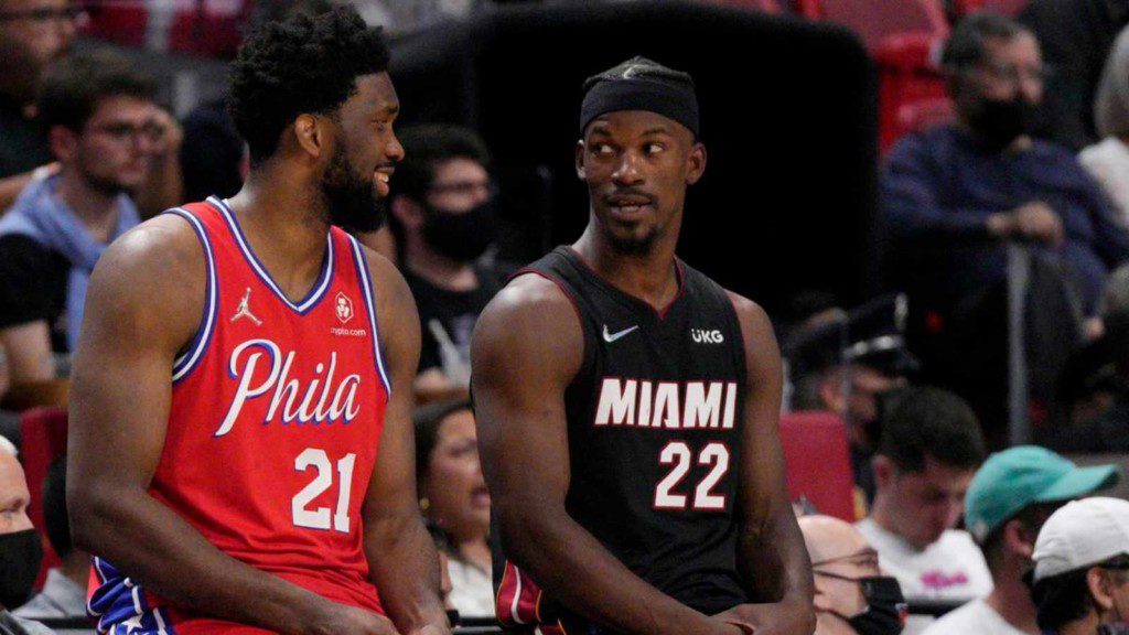 Joel Embiid and Jimmy Butler