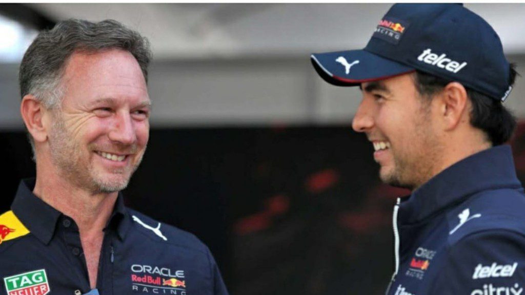 Christian Horner and Sergio Perez