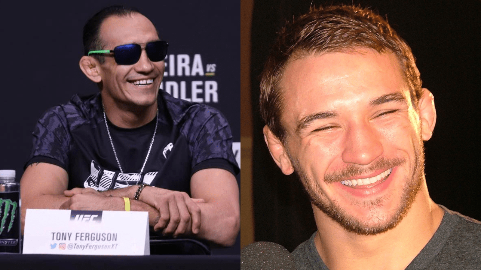 WATCH! Tony Ferguson ankle picks Michael Chandler right after an intense face-off at UFC 274 pre-fight press conference