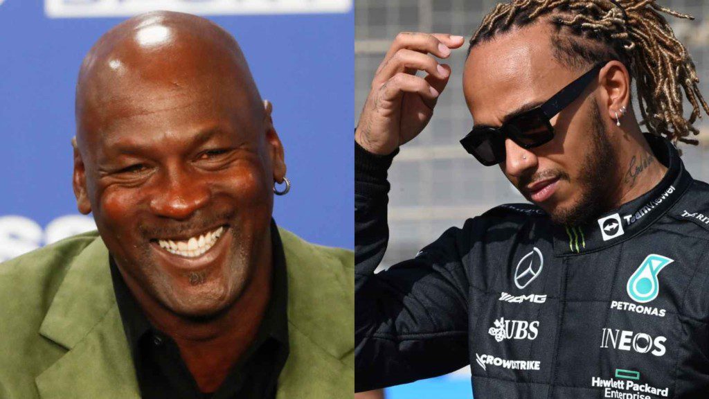 Michael Jordan and Lewis Hamilton