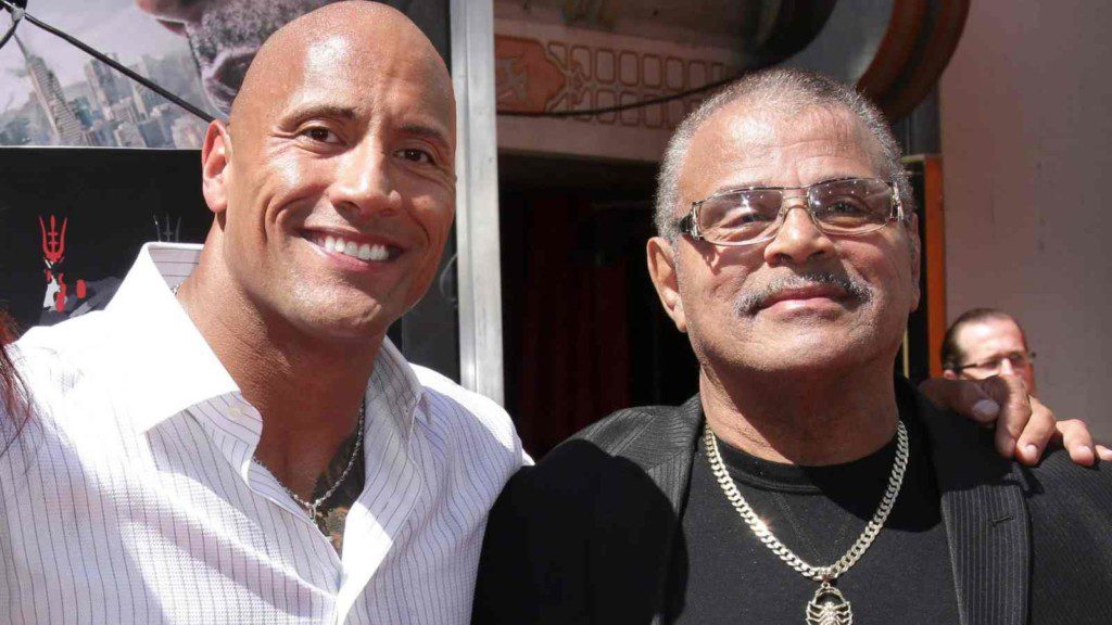 Dwayne Johnson and Rocky Johnson