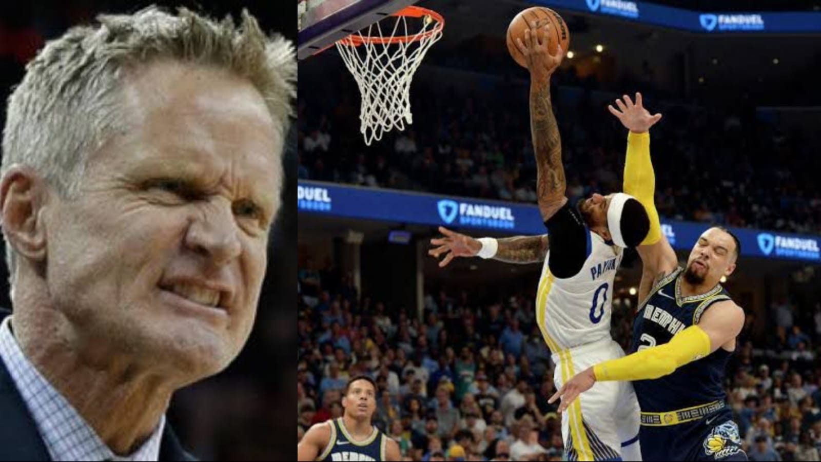 Warriors coach Steve Kerr slams ‘dirty’ Dillon Brooks over hard foul on Gary Payton II 