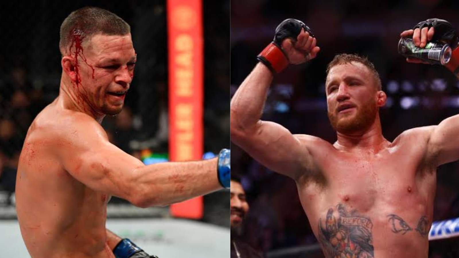 “Jealous of what bruh” – Nate Diaz responds to Justin Gaethje’s lastest tweet as their Twitter banter continues