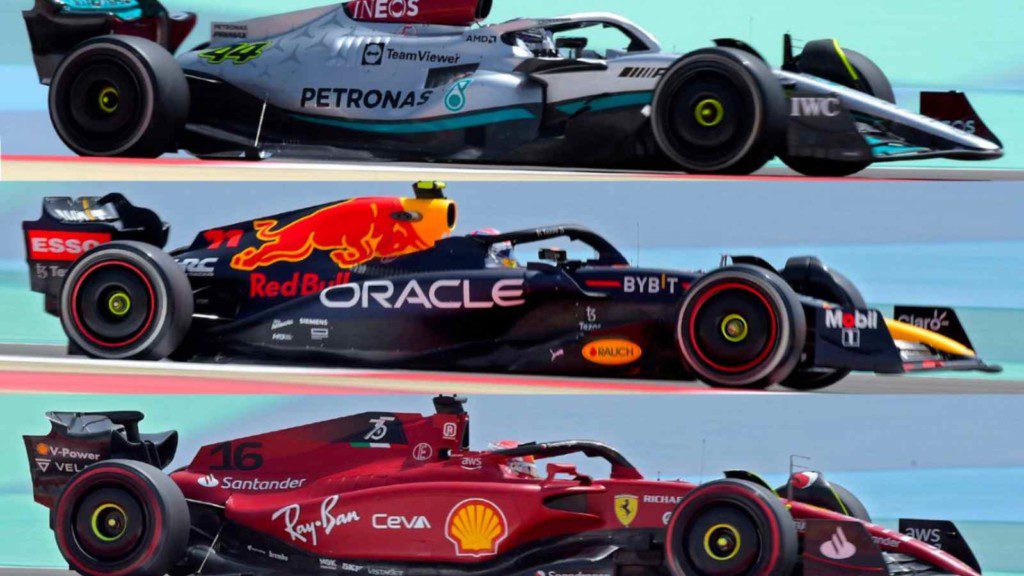 Red Bull, Ferrari, Mercedes