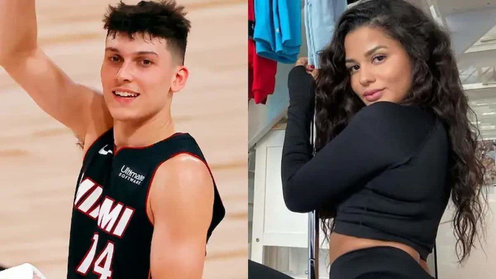 Tyler Herro and Katya Henry