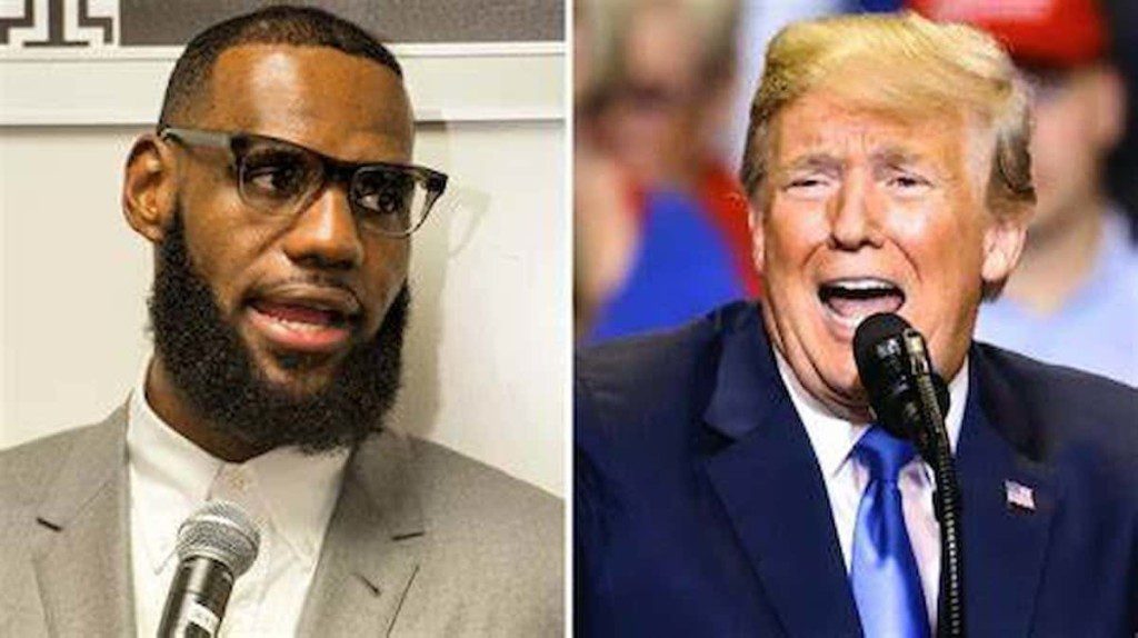 LeBron James and Donald Trump