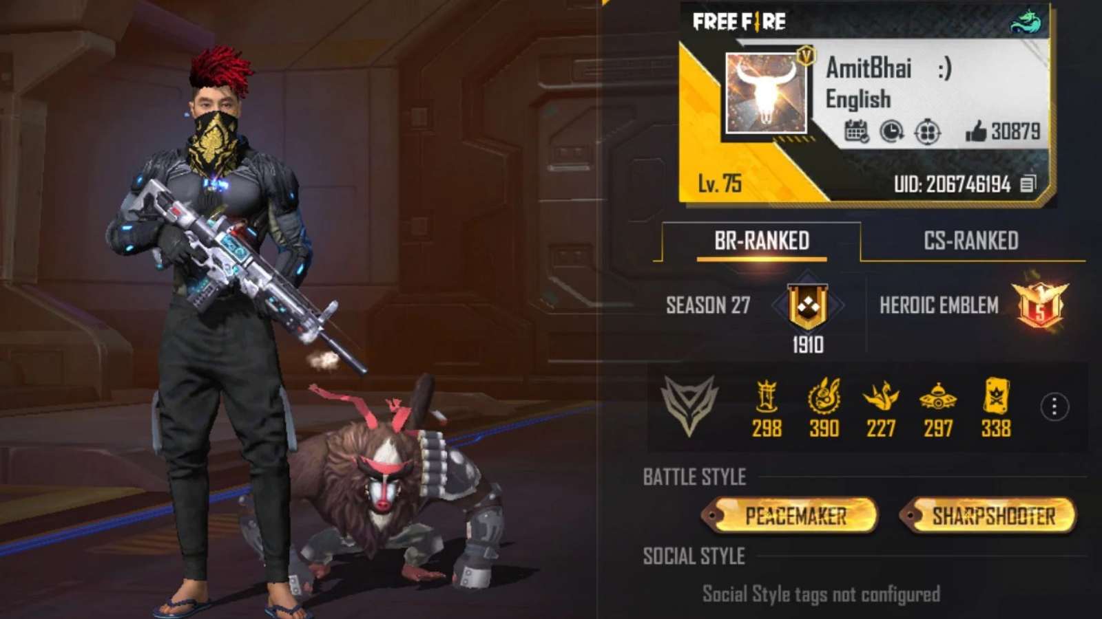 Amitbhai Free Fire MAX ID, K/D Ratio, Discord Server, YouTube Channel, Monthly Income, And More For May 2022