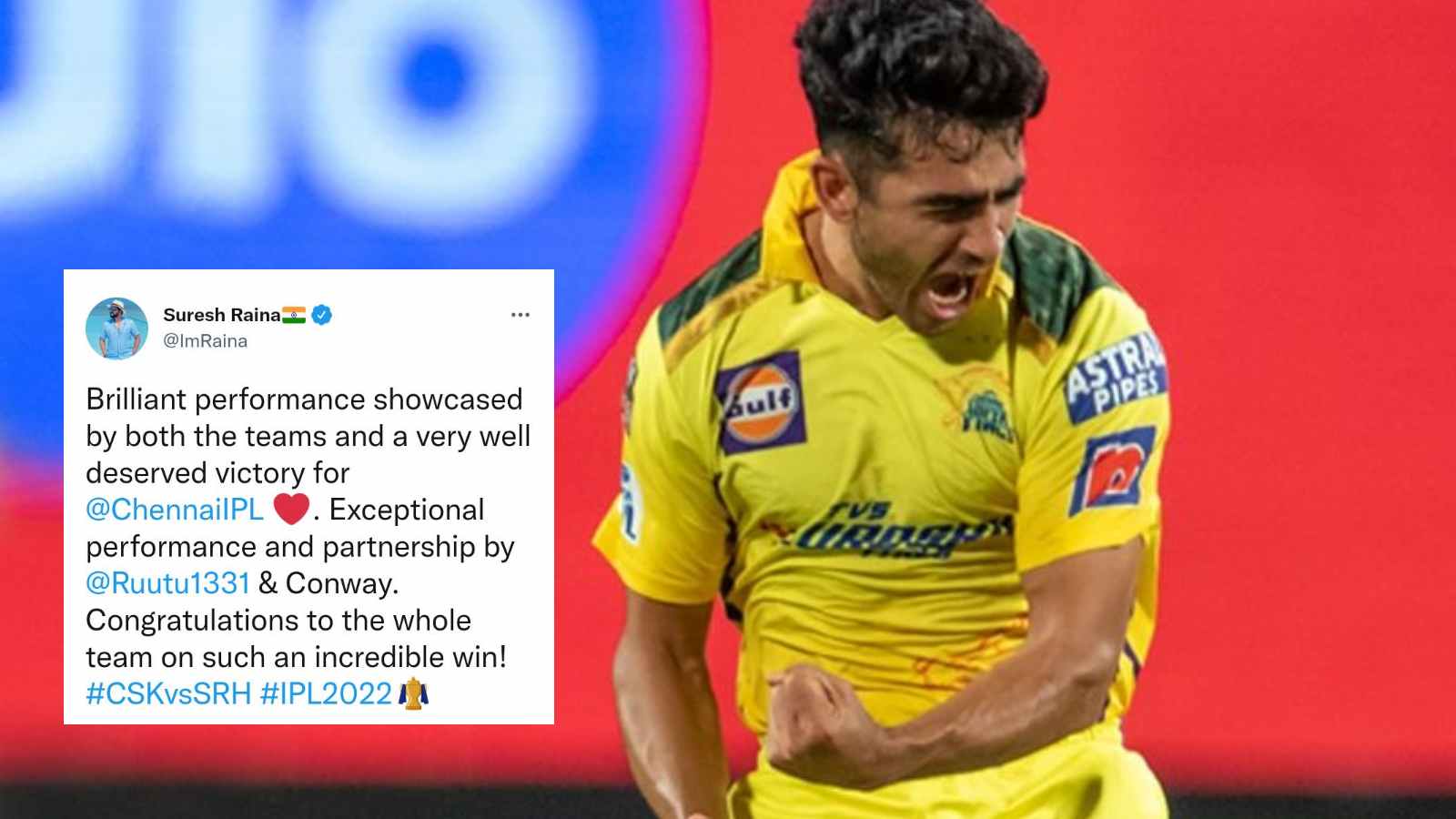 “CSK redemption”- Twitter erupts in praise of Mukesh Chaudhary’s 4-fer after CSK’s win against SRH