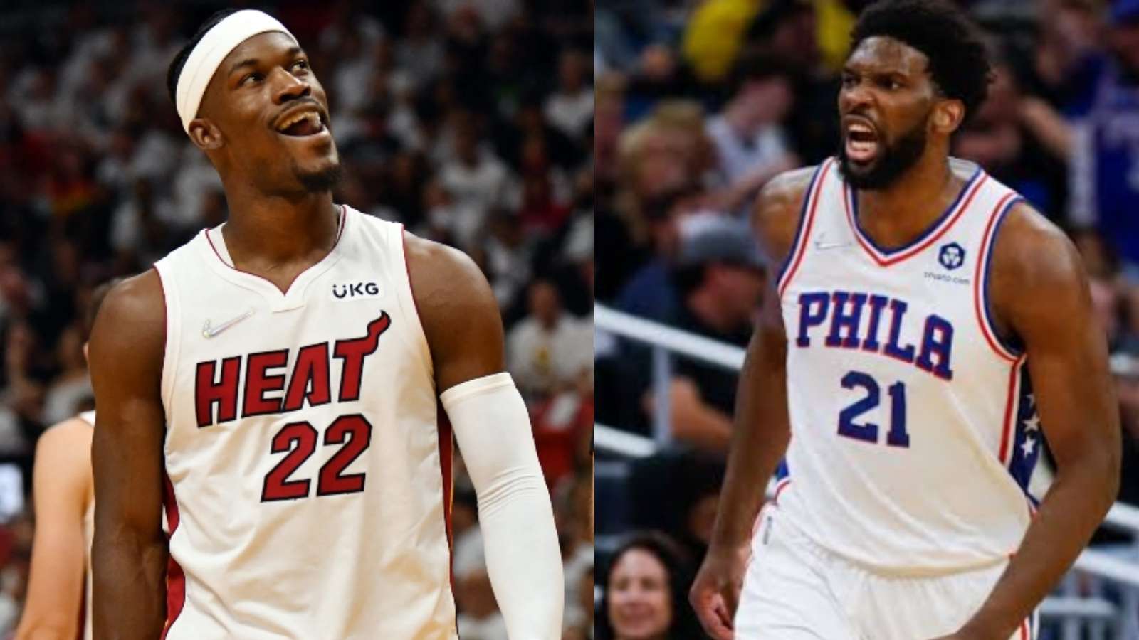 “No softness in the playoffs” Joel Embiid shows good sportsmanship to ‘brother’ Jimmy Butler after smacking his head